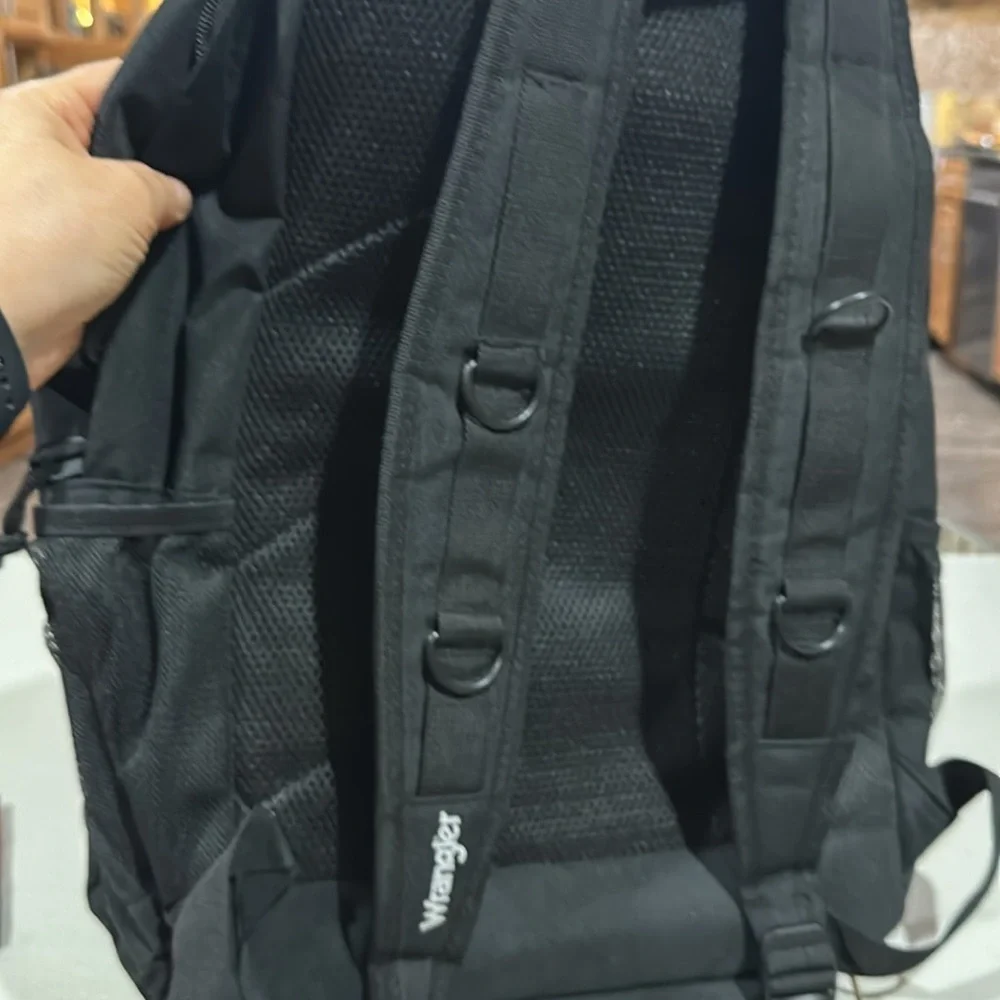 Wrangler Black Tactical Backpack with Durable Design